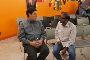 Raj Karmani of Zero Percent (right) and Michael Bashaw of Whole Foods Market