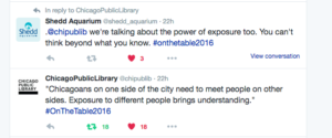 Screen Shot of Chicago Public Library tweet