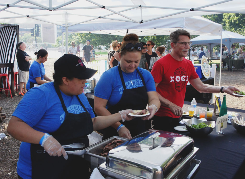 Rick Bayless at Green City Market Chef BBQ