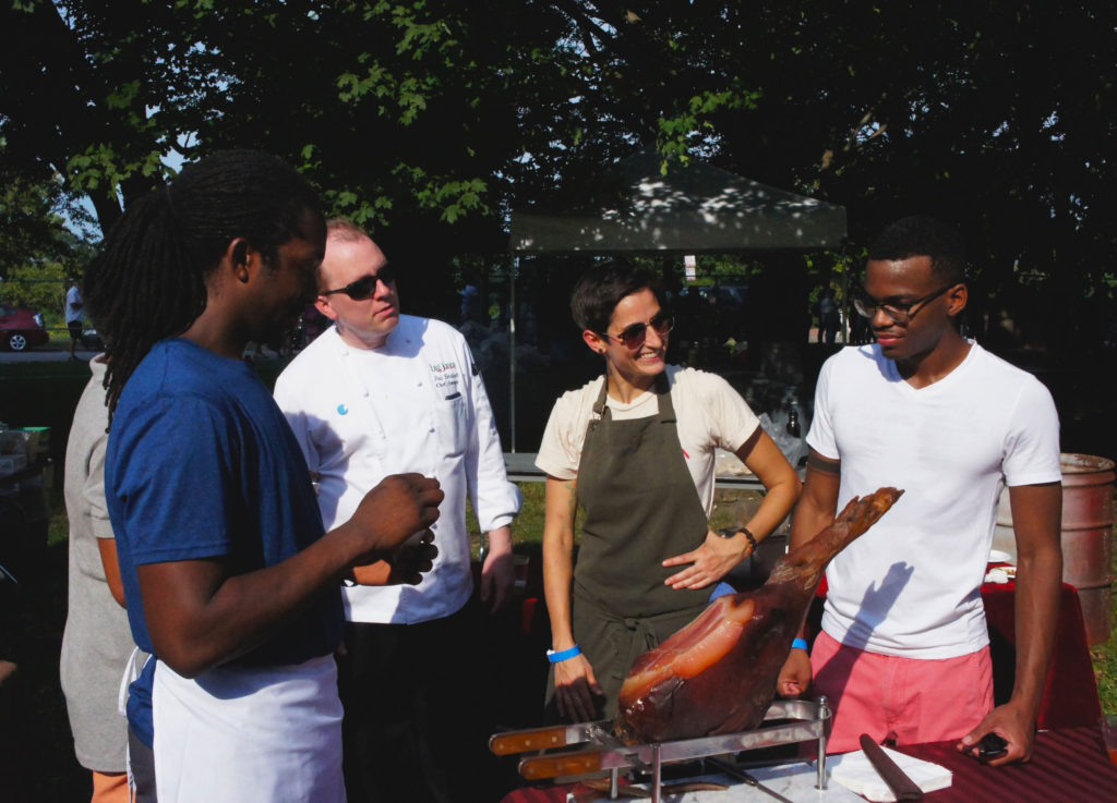 Paul Fehribach at Green City Market Chef BBQ