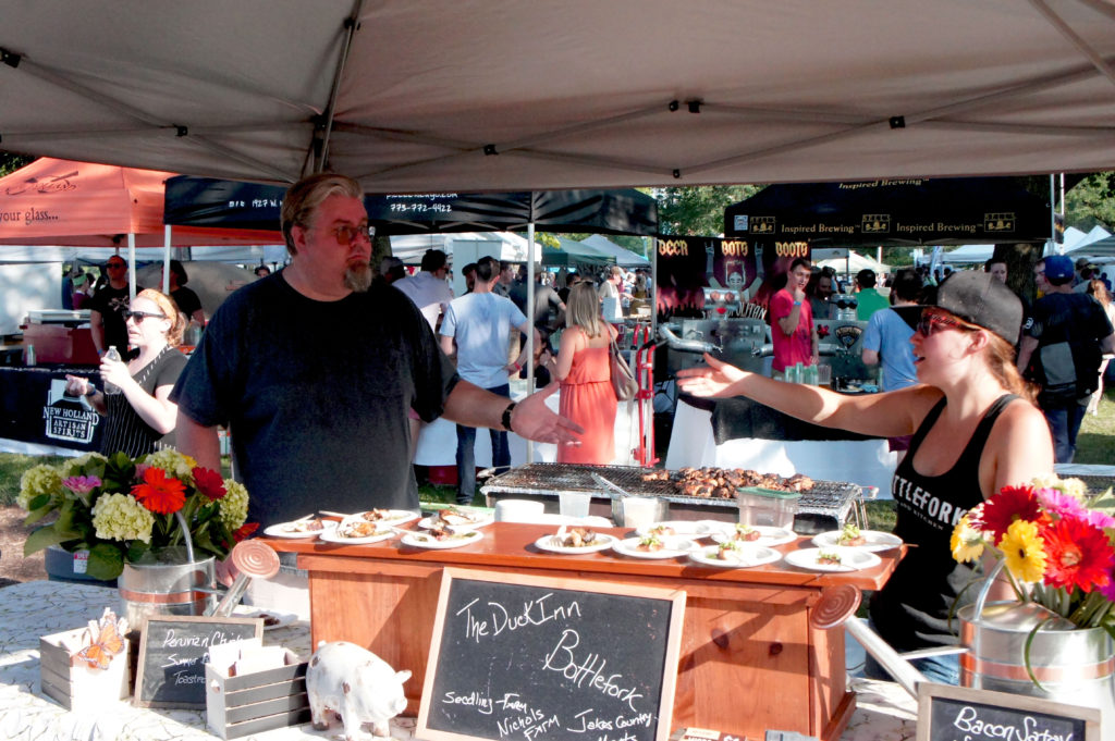 Kevin Hickey at Green City Market Chef BBQ