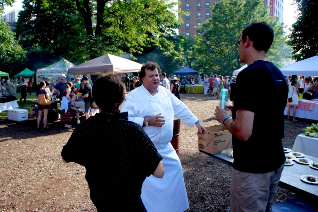 Michael Kornick at Green City Market Chef BBQ