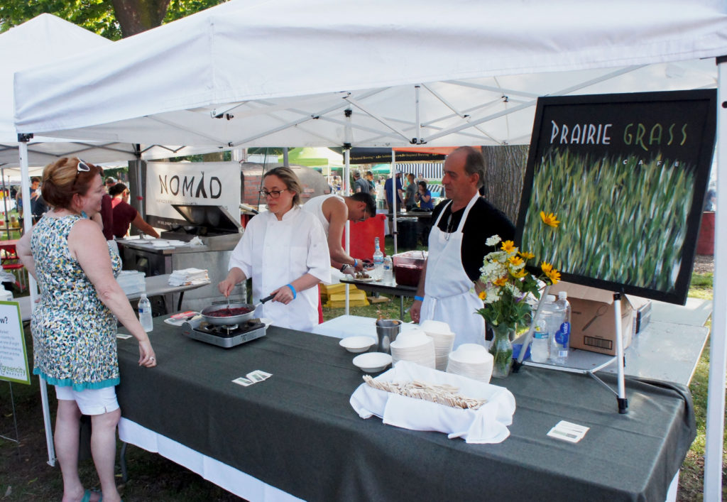 Sarah Stegner at Green City Market Chef BBQ