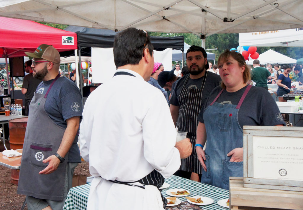 Sarah Grueneberg at Green City Market BBQ