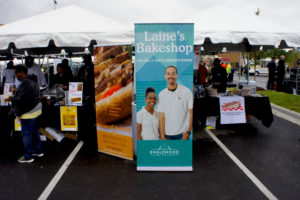 The Opening Day celebration of the Whole Foods Englewood store featured local entrepreneurs whose products are selling in the market. Rachel Bernier-Green of 'Laine's Bake Shop was a fellow in the 2015-16 cohort of FamilyFarmed's Good Food Business Accelerator.